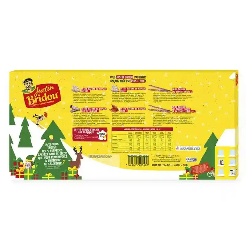 Calendrier de l’Avent Justin Bridou 2025