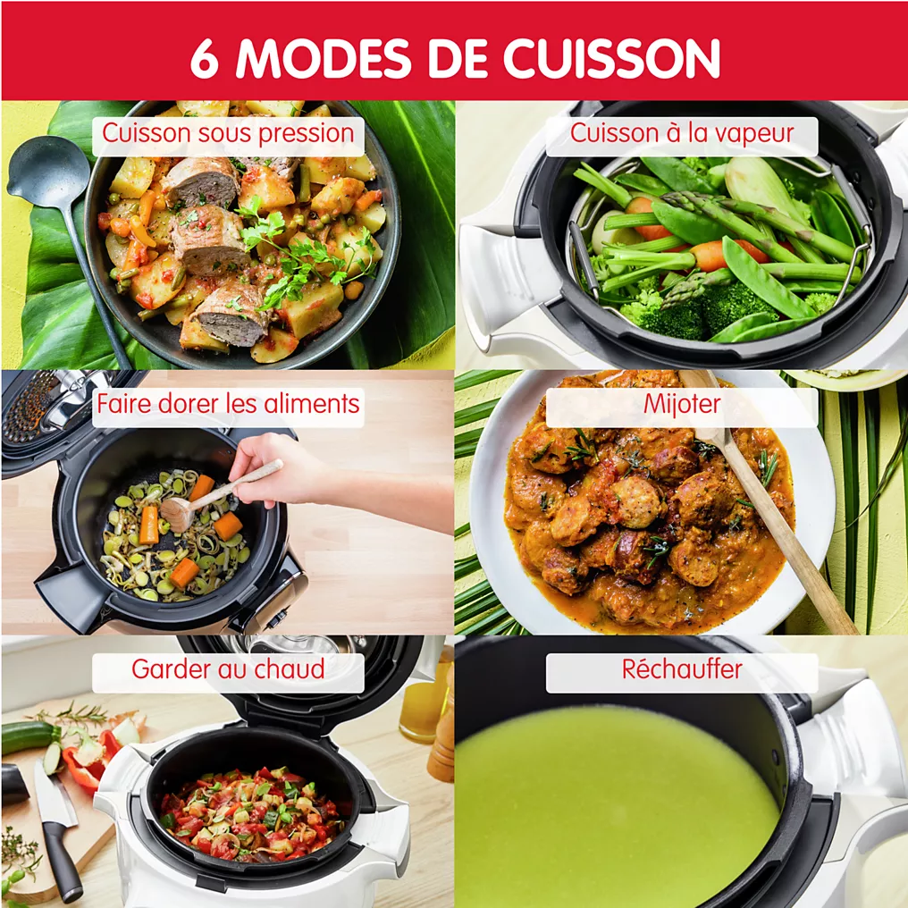 Cookeo MOULINEX CE851HF 6 modes de cuisson, 180 recettes
