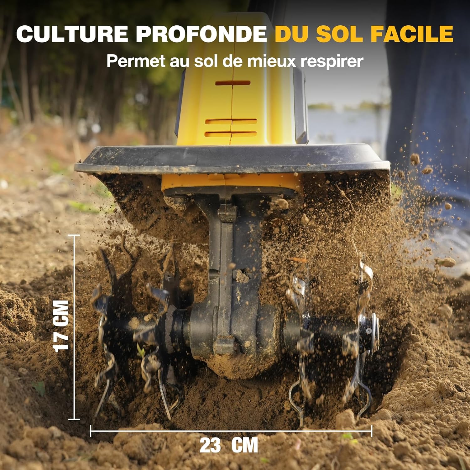 SoilPro20V | Motoculteur sans fil premium