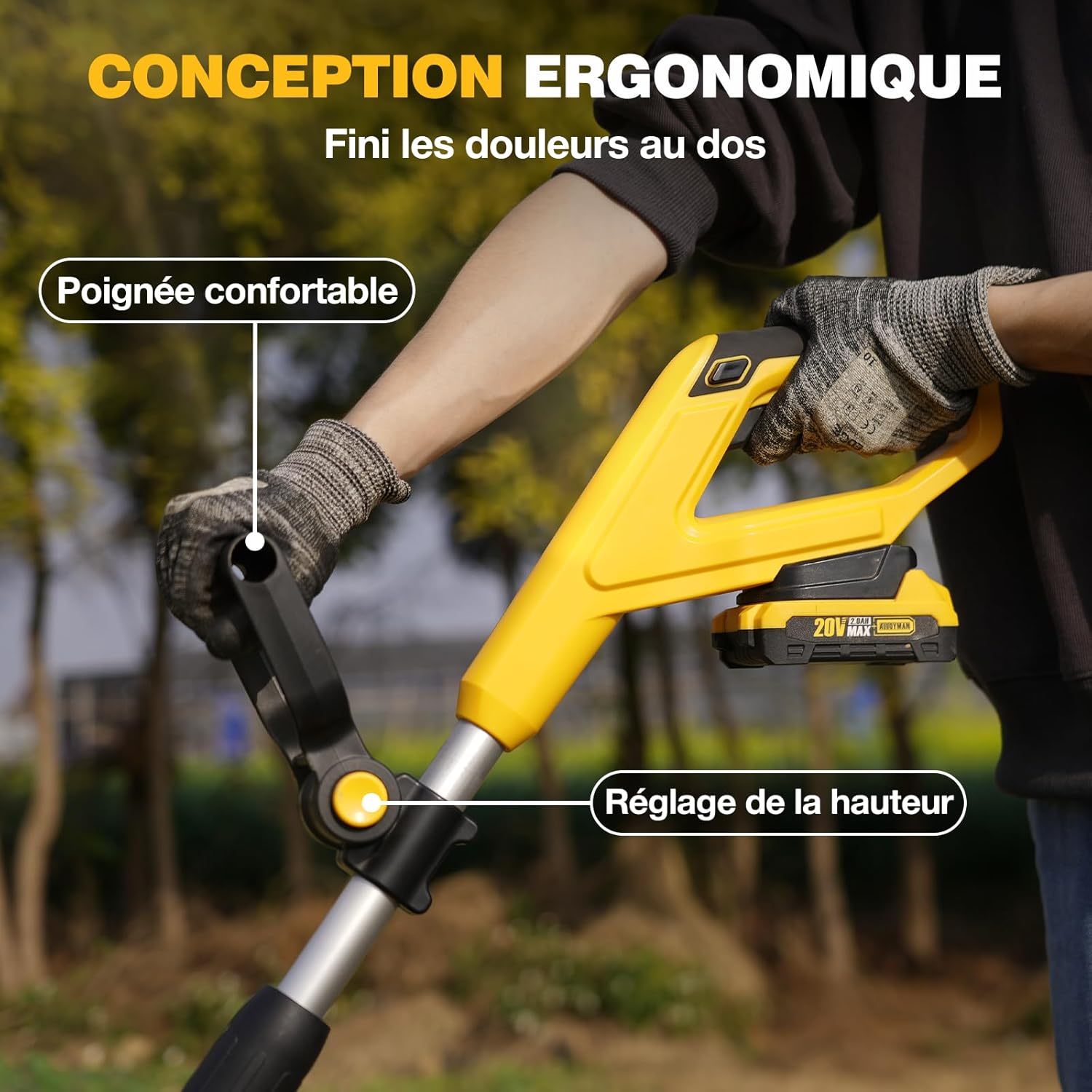 SoilPro20V | Motoculteur sans fil premium