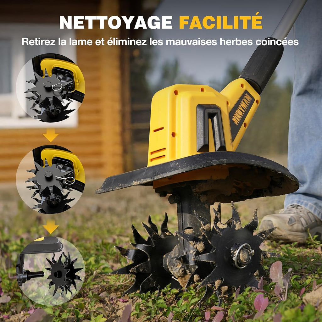 SoilPro20V | Motoculteur sans fil premium