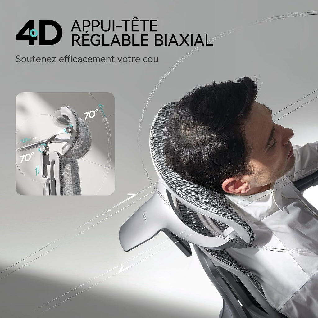 HomeLova | Chaise de bureau 3-en-1