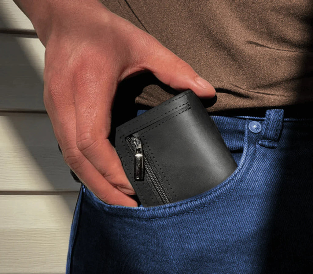 Wallet | Portefeuille en Cuir avec Locker & Saut