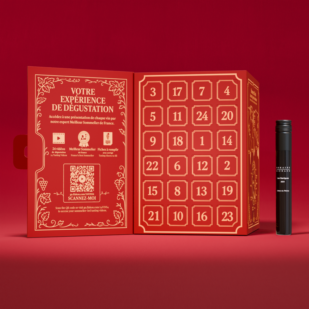 Calendrier de l'avent - Flakon 24 vins de France et du Monde