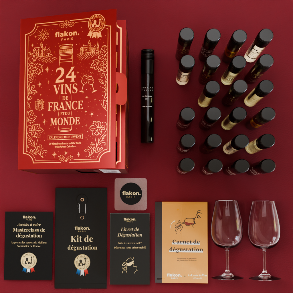 Calendrier de l'avent - Flakon 24 vins de France et du Monde